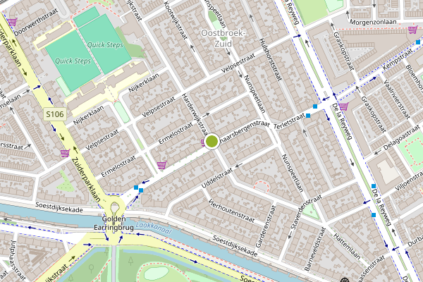 Ambulance-melding op Harderwijkstraat, Den Haag op 4 juni, kaart-overzicht