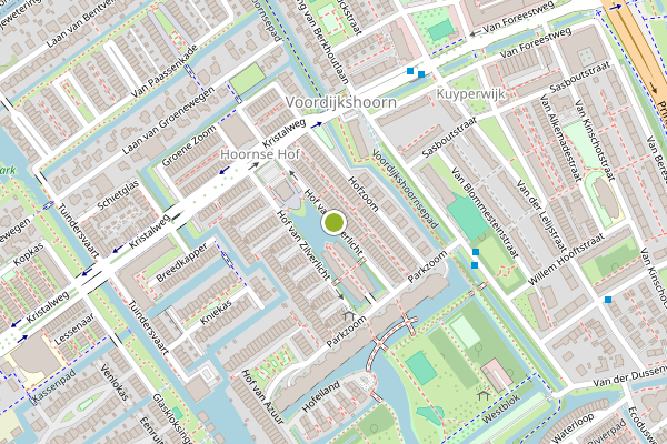 Ambulance-melding op Hof van Zilverlicht, Delft op 4 juni, kaart-overzicht