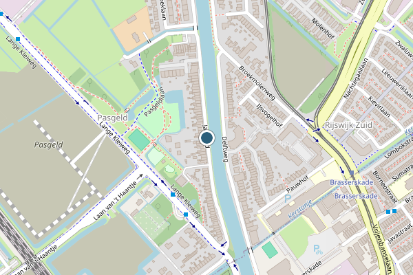 Politie-melding op Jaagpad, Rijswijk op 5 juni, kaart-overzicht