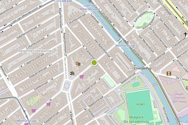 Ambulance-melding op Weimarstraat, Den Haag op 5 juni, kaart-overzicht