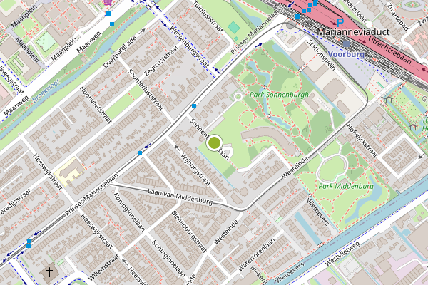 Ambulance-melding op Sonnenburghlaan, Voorburg op 5 juni, kaart-overzicht