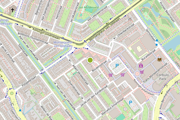 Ambulance-melding op Adama van Scheltemastraat, Voorburg op 5 juni, kaart-overzicht