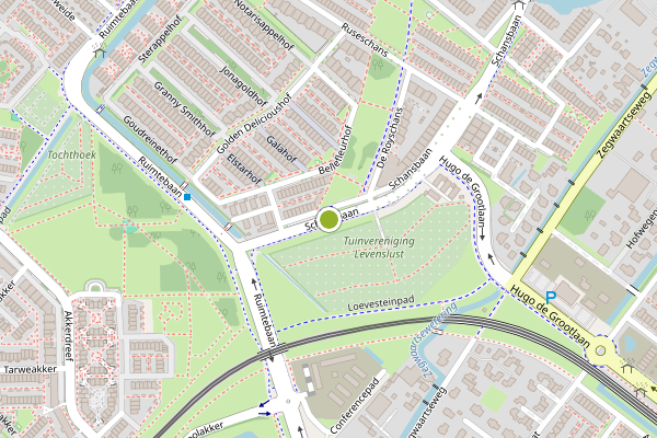 Ambulance-melding op Schansbaan, Zoetermeer op 5 juni, kaart-overzicht