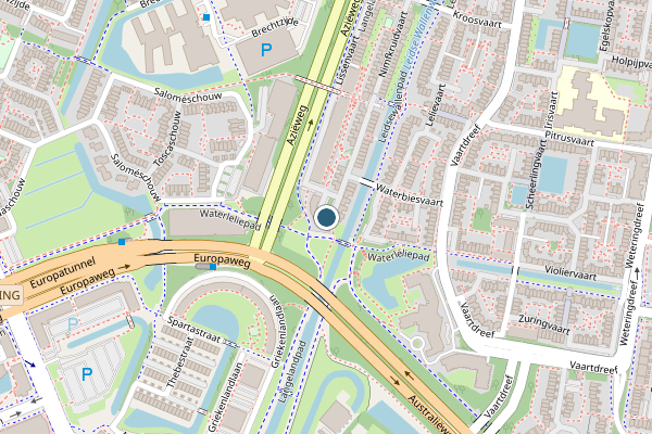 Politie-melding op Lissenvaart, Zoetermeer op 5 juni, kaart-overzicht