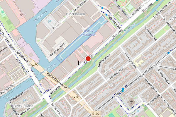 Brandweer-melding op Maanweg, Den Haag op 5 juni, kaart-overzicht