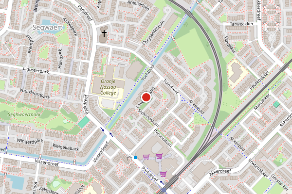 Brandweer-melding op Lavendeltuin, Zoetermeer op 5 juni, kaart-overzicht