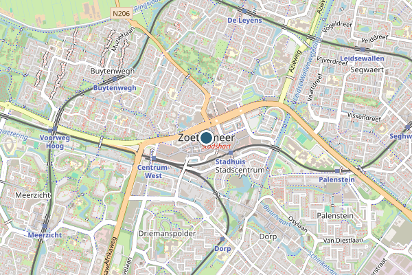 Politie-melding op Zoetermeer op 5 juni, kaart-overzicht