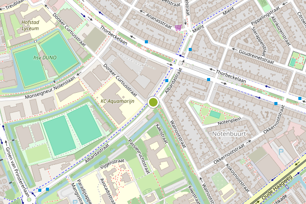 Ambulance-melding op Albardastraat, Den Haag op 6 juni, kaart-overzicht