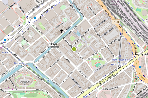 Ambulance-melding op Christoffel Plantijnstraat, Den Haag op 6 juni, kaart-overzicht