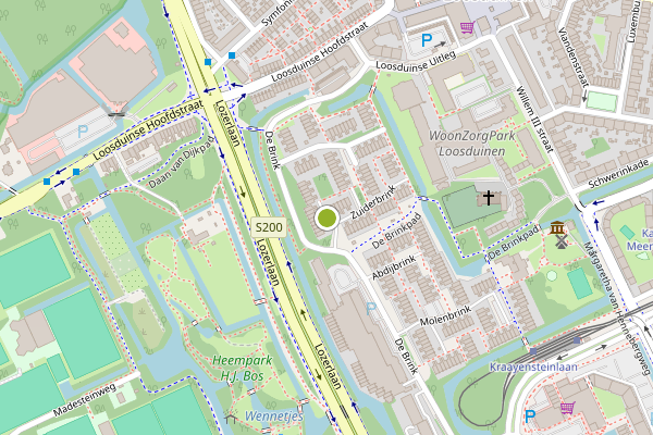 Ambulance-melding op Zuiderbrink, Den Haag op 6 juni, kaart-overzicht