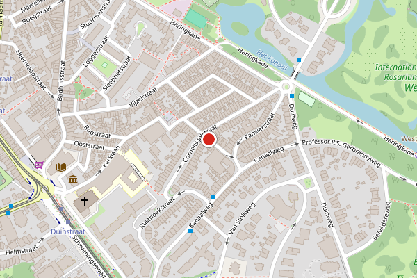 Brandweer-melding op Symonszstraat, Den Haag op 6 juni, kaart-overzicht