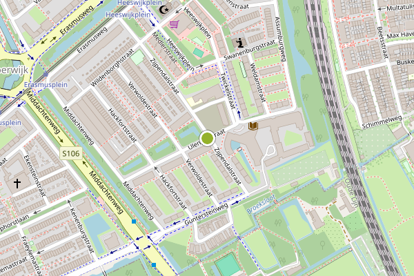 Ambulance-melding op Ulenpasstraat, Den Haag op 6 juni, kaart-overzicht