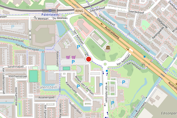 Brandweer-melding op Johanna van Cuilenburgstraat, Zoetermeer op 6 juni, kaart-overzicht