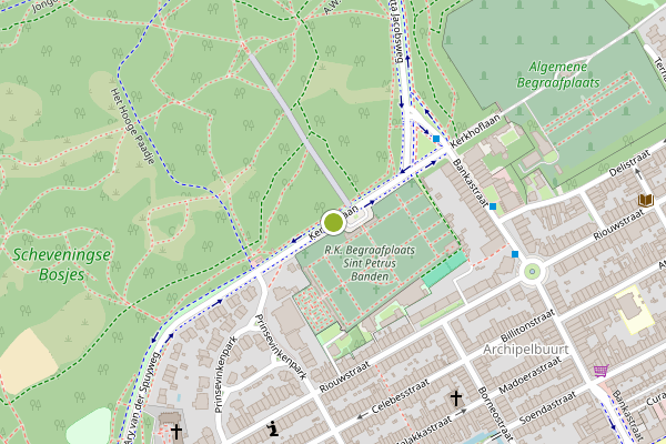 Ambulance-melding op Kerkhoflaan, Den Haag op 6 juni, kaart-overzicht