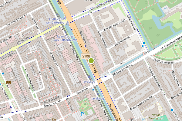Ambulance-melding op Raamweg, Den Haag op 6 juni, kaart-overzicht