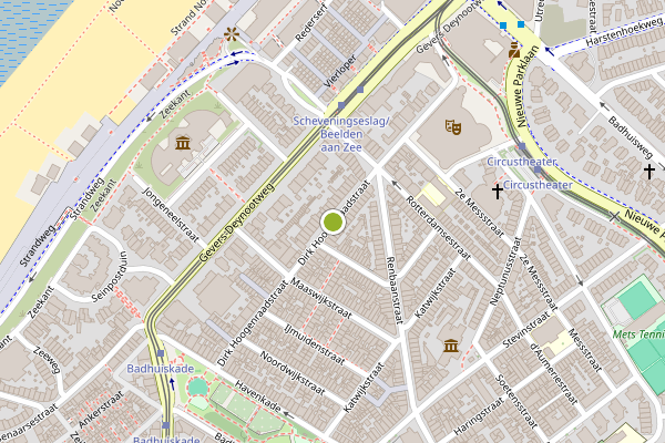Ambulance-melding op Dirk Hoogenraadstraat, Den Haag op 6 juni, kaart-overzicht