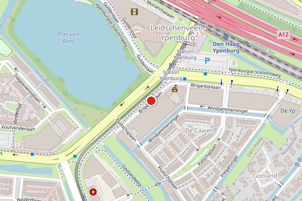 Brandweer-melding op Brigantijnlaan, Den Haag op 6 juni, kaart-overzicht
