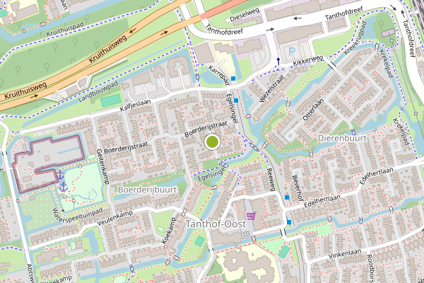 Ambulance-melding op Hazenlaan, Delft op 6 juni, kaart-overzicht