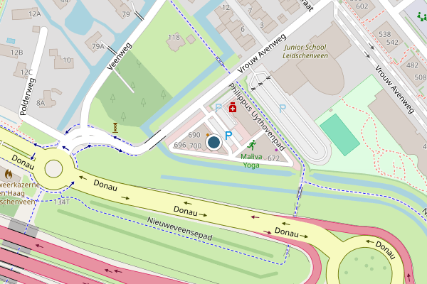 Politie-melding op Vrouw Avenweg, Den Haag op 6 juni, kaart-overzicht