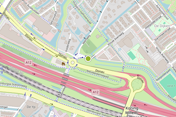 Ambulance-melding op Vrouw Avenweg, Den Haag op 6 juni, kaart-overzicht