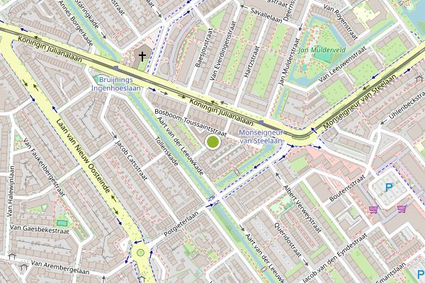 Ambulance-melding op Lydie Platestraat, Voorburg op 6 juni, kaart-overzicht