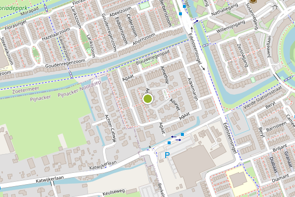Ambulance-melding op Anataas, Zoetermeer op 6 juni, kaart-overzicht