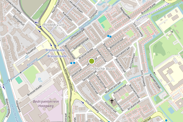 Ambulance-melding op Javastraat, Delft op 6 juni, kaart-overzicht