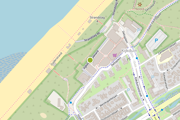 Ambulance-melding op Kijkduinboulevard, Den Haag op 6 juni, kaart-overzicht