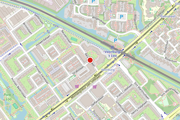 Brandweer-melding op Reuvenslaan, Voorburg op 6 juni, kaart-overzicht