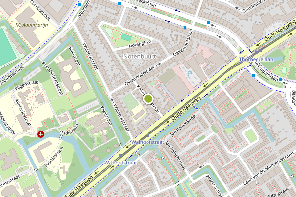 Ambulance-melding op Kokosnootstraat, Den Haag op 6 juni, kaart-overzicht