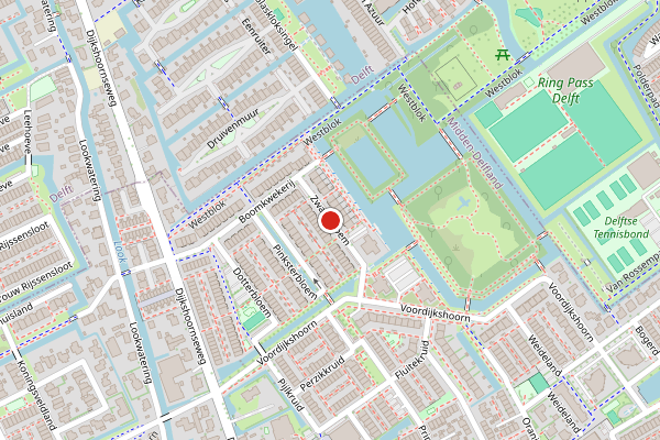 Brandweer-melding op Zwanebloem, Den Hoorn ZH op 6 juni, kaart-overzicht