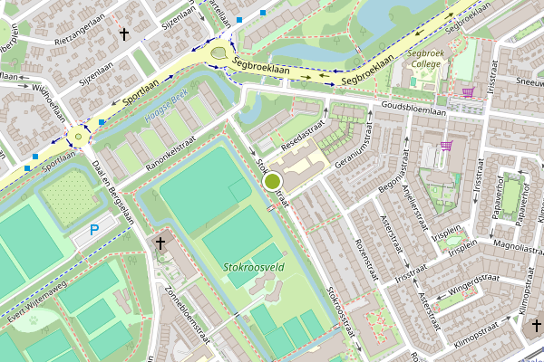 Ambulance-melding op Stokroosstraat, Den Haag op 7 juni, kaart-overzicht