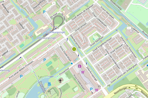 Ambulance-melding op Dillenburgsingel, Leidschendam op 6 juni, kaart-overzicht