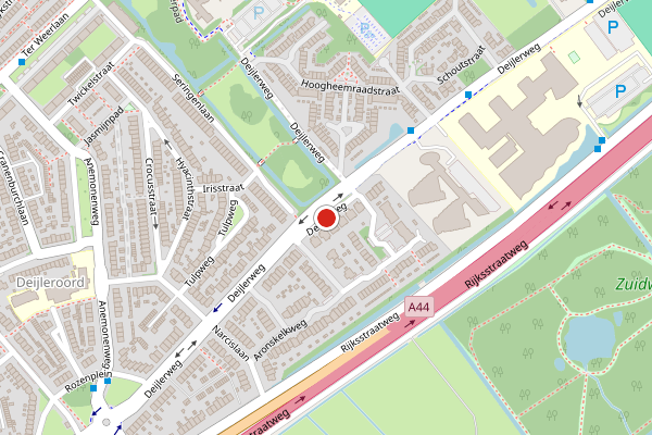 Brandweer-melding op Deijlerweg, Wassenaar op 6 juni, kaart-overzicht