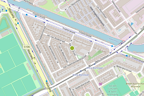 Ambulance-melding op Beatrijsstraat, Den Haag op 7 juni, kaart-overzicht