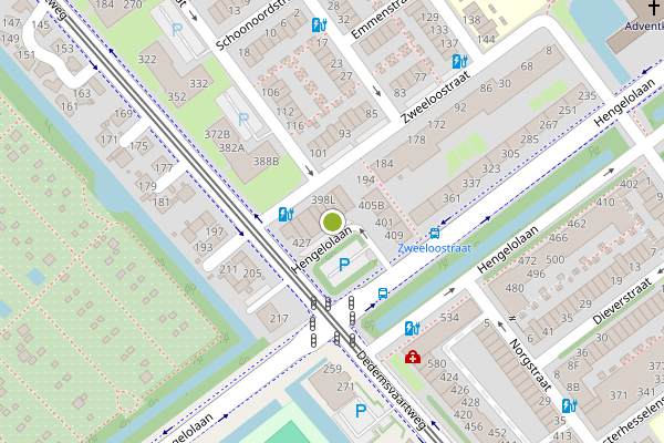Ambulance-melding op Hengelolaan, Den Haag op 7 juni, kaart-overzicht