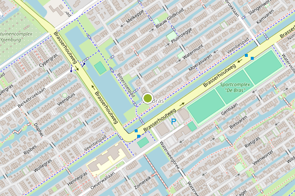 Ambulance-melding op Moerasvaren, Den Haag op 7 juni, kaart-overzicht