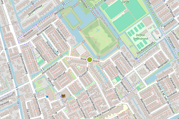 Ambulance-melding op Voordijkshoorn, Den Hoorn ZH op 7 juni, kaart-overzicht