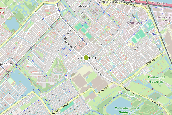 Ambulance-melding op Markt, Nootdorp op 7 juni, kaart-overzicht