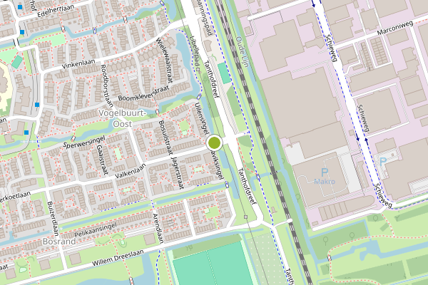 Ambulance-melding op Valkenlaan, Delft op 7 juni, kaart-overzicht