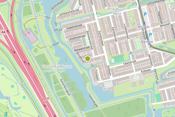 Ambulance-melding op Namibiestraat, Delft op 7 juni, kaart-overzicht