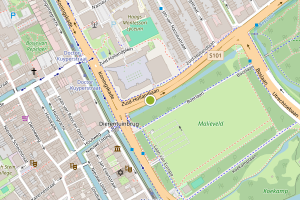 Ambulance-melding op Zuid-Hollandlaan, Den Haag op 8 juni, kaart-overzicht