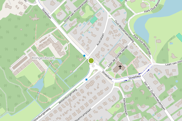 Ambulance-melding op Stoeplaan, Wassenaar op 8 juni, kaart-overzicht