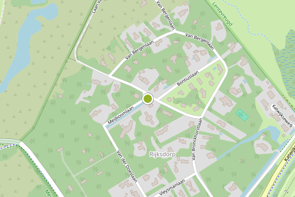 Ambulance-melding op Meijboomlaan, Wassenaar op 8 juni, kaart-overzicht