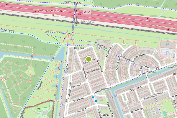 Ambulance-melding op Beukehout, Zoetermeer op 8 juni, kaart-overzicht