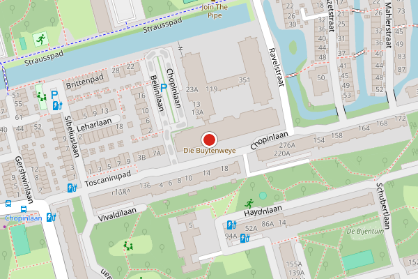 Brandweer-melding op Chopinlaan, Delft op 8 juni, kaart-overzicht