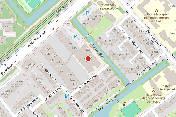 Brandweer-melding op Schuttersdreef, Den Haag op 8 juni, kaart-overzicht