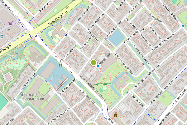 Ambulance-melding op Marienpark, Leidschendam op 8 juni, kaart-overzicht