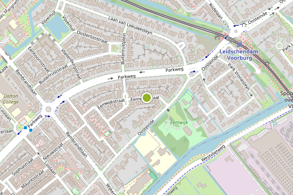 Ambulance-melding op Eemwijkstraat, Voorburg op 8 juni, kaart-overzicht