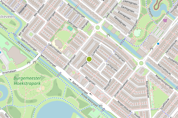 Ambulance-melding op Mosgroen, Zoetermeer op 8 juni, kaart-overzicht